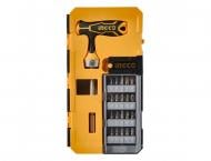 Викрутка зі змінними насадками INGCO Т-подібна з набором насадок і головок HKSDB0258