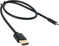 Кабель EXTRADIGITAL micro HDMI to HDMI v 2.0 36 AWG Gold PVC 0,5 м чорний (KBD1678)