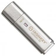 Флешпам'ять Kingston IronKey Locker+ 50 16 ГБ USB 3.2 silver (IKLP50/16GB)