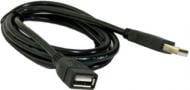 Кабель EXTRADIGITAL USB 2.0 AF / AM 30 AWG Hi-Speed 1,5 м черный (KBU1619)