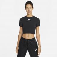 Футболка Nike W NSW AIR SS TOP CROP CZ8632-010 р.XL черный