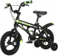 Велосипед дитячий SKD 12" чорно-зелений pro1206