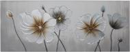 Картина Silver flowers 150x60 см GF-W100370H