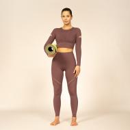 Топ 4F LONGSLEEVE FNK 4FAW22TFLOF107-80S р.XS коричневый