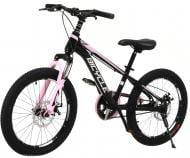 Велосипед дитячий YOUMI 20" чорно-рожевий pro2009