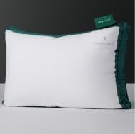 Подушка Imperial Satin Luxe (2 в 1) Thinsulate средняя MirSon 50x70 см белый с зеленым