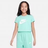 Футболка Nike G NSW TEE CROP FUTURA DA6925-349 р.XS бірюзовий