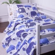 Комплект постельного белья MirSon 143х210 см Kids Time 17-0133 Elephant Бязь разноцветный