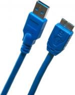 Кабель EXTRADIGITAL USB 3.0 AM / micro USB B 28 AWG Super Speed 1,5 м черный (KBU1626)