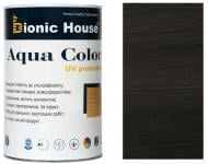 Лазур Bionic House лесуюча універсальна Aqua Color UV protect чорний шовковистий мат 0,8 л