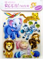 Наклейка Mota Декорации для детской комнаты Зверята 3D RDS-203