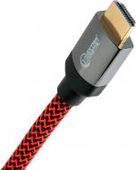 Кабель EXTRADIGITAL HDMI to HDMI v1.4b 26 AWG Gold Neylon 2xFerrites 15 м черный с красным (KBH1614)