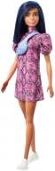 Кукла Barbie Модница в платье с принтом под змеиную кожу GXY99