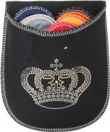 Набор тапочек для гостей Crown Glitter Black 5 пар р. 38/41 разноцветный