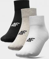 Шкарпетки 4F SOCKS CAS 4FSS23USOCF157-92S р.39-42 чорний/бежевий/білий 3 пари шт.