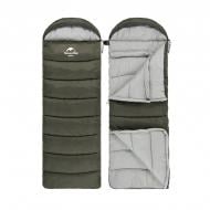 Спальный мешок Naturehike с капюшоном U350 NH20MSD07, левый, коричневый (-18 до +3°C)