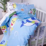 Комплект постельного белья MirSon Kids Time 17-0522 Sharks are fun мульти