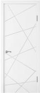Дверное полотно без коробки Неман Б'янка ПГ 900 мм белый гладкий
