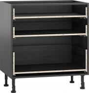 Тумба нижняя Грейд Оптимум с тремя ящиками полного открытия V-6 800x870x522 мм дуб карбон