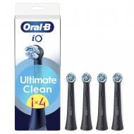 Насадки для електричної зубної щітки Oral-B iO Ultimate Clean чорні, 4 шт.