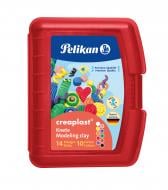 Пластилін Creaplast 10 кольорів 240 г у червоному боксі Pelikan