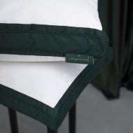 Подушка Imperial Satin Luxe пуховая трехкамерная упругая MirSon 70x70 см белый с зеленым