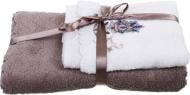 Набор полотенец Monica 2 шт. коричневый/ белый La Nuit