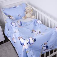 Комплект постельного белья MirSon Kids Time 17-0619 Funny penguins (в основу біла бязь) мульти
