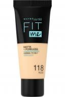 Крем тональний Maybelline New York Fit Me Matte and Poreless Foundation 118 Nude 30 мл