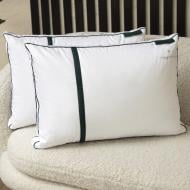 Подушка Imperial Style пуховая трехкамерная мягкая MirSon 70x70 см белый с зеленым