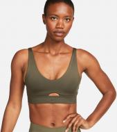 Бра Nike W NK DF INDY PLUNGE CUTOUT BRA DV9837-325 р.2XL хаки Бра Nike W NK DF INDY PLUNGE CUTOUT BRA DV9837-325 р.2XL хаки
