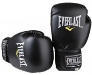 Боксерские перчатки EasyFit р. 16 EF-0370-16 черный с белым