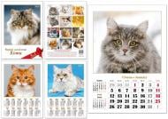 Календарь настенный КОЛАЖ Очаровательные любимцы (Коты) 3 в 1 2026