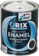 Эмаль Atoll ORIX COLOR 3 в 1 RAL 8017 коричневый глянец 0,7 л