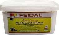 Моделирующая декоративная шпатлевка Feidal Ambiente Wandspachtel Relief 16 кг белый