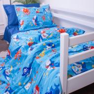 Комплект постільної білизни MirSon 143х210 см Kids Time 22-1314 Cerulean Сатин різнокольоровий