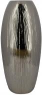 Ваза керамическая Меркури 38x19 38 см серебрянная