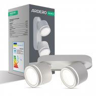 Спот ARDERO ML418-2 накладний поворотний подвійний світильник під лампу GX53 білий 80326 Спот ARDERO ML418-2 накладний поворотний подвійний світильник під лампу GX53 білий 80326