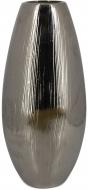 Ваза керамическая Меркури 32x17 32 см серебрянная