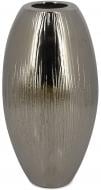 Ваза керамическая Меркури 22x12 22 см серебрянная