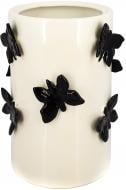 Ваза керамическая Бабочки 22x14.5 22 см белая