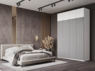 Шкаф гардеробный Doros Лукас 1600 4 двери белый альба серый