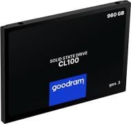 SSD-накопитель Goodram CL100 960GB 2,5" SATA III 3D NAND (SSDPR-CL100-960-G3)