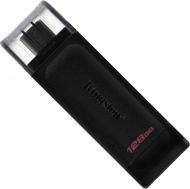 Флеш-память USB Kingston DT70 TYPE-C 128 ГБ USB 3.2 black (DT70/128GB)