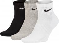Носки Nike U NK EVERYDAY CUSH ANKLE SX7667-901 р.XL черный/белый/серый 3 шт.