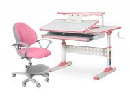 Комплект мебели детский ErgoKids TH-320 Pink + кресло Evo-kids Mio KP (TH-320 W/PN + Y-407 KP)