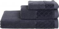 Рушник махровий VELOUR CELLS 70x140 см антрацит La Nuit