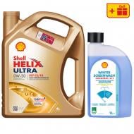 Моторна олива синтетична SHELL Helix Ultra ECT C2/C3 0W-30, 4 л + Омивач скла Shell Winter Screenwash 1 л (ТОВ-У51274