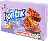 Печенье-сэндвич Konti со вкусом фундука молочный вкус Super Kontik 270 г