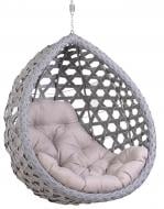 Кресло-кокон Bella Vita Генри 1-мест БЕЗ ОПОРЫ (1040x780x1170) графит джинс